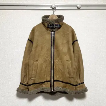 미스티우먼 보아 자켓 B3 페이크 무스탕 블루종 F 스탠드