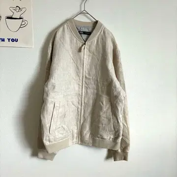 ZARA 자라 린넨 브랜드 봄버 자켓 캐주얼 깔끔