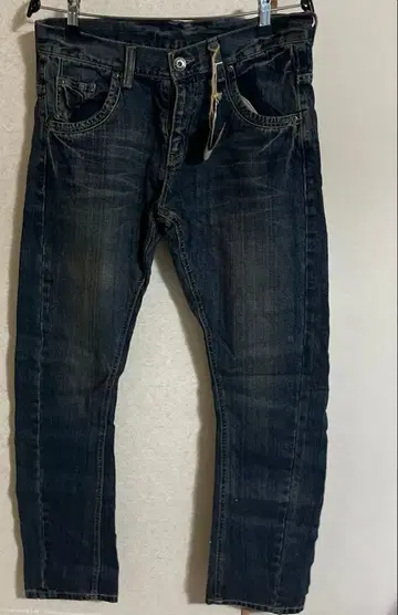 milli:mili 다크 블루 슬림핏 데님