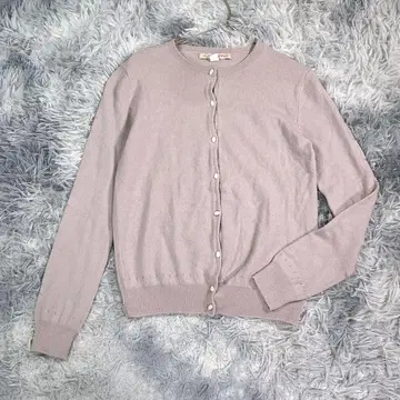 HUMAN WOMAN [ S ] 긴팔 가디건 핑크 얇은 소재 여성용