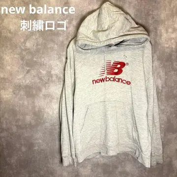new balance 자수 로고 후드티 Y2K 올드 뉴발란스