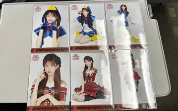 AKB48 치바 에리 생사진 컴프 세트 동경의 의상 빨간 체크 의상