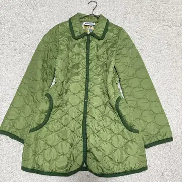 호코모모라 시빌라 퀼팅 자켓 옐로우 그린 안감 플리스