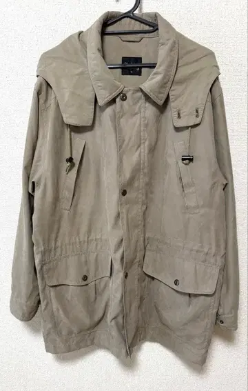 카키 후드 부착 필드 자켓 밀리터리 자켓