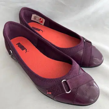 PUMA 푸마 퍼플 발레 슈즈 펌프스 플랫슈즈 23cm