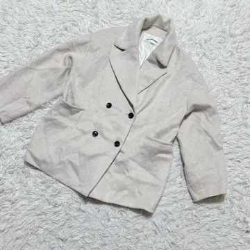 [ c6817 ] LILY BROWN 울 코트 자켓 베이지