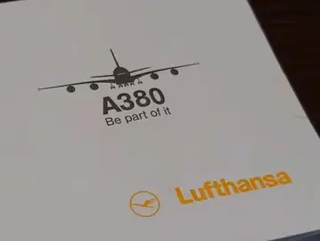 루프트한자 A380 배지 일본 취항 기념