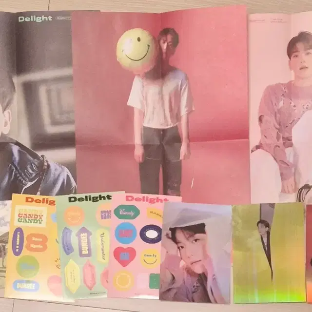 엑소 백현 Delight 앨범 포스터 스티커 엽서 세트