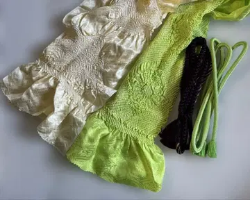 오비 장식 천 허리띠 2종 세트