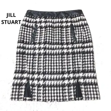 질스튜어트 타이트 스커트 무릎 기장 미니 기장 슬릿 가을 겨울 하운드투스