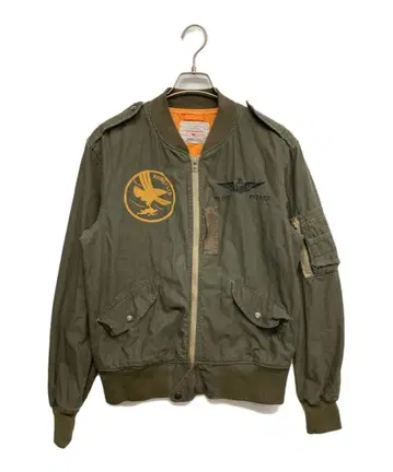 AVIREX 플라이트 자켓 남성용 MA-1 밀리터리 카키 M