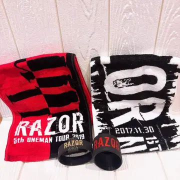 RAZOR 러버 밴드 2개, 머플러 타월 2개