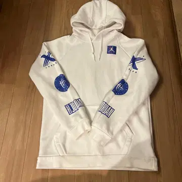 JORDAN 화이트 후드 부착 후드티 M