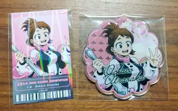 나의 히어로 아카데미아 우라라카 오챠코 아크릴 코스터 오픈 스쿨