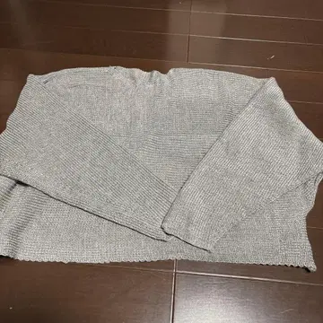 그레이 긴팔 니트 FREE 사이즈 아크릴 100%