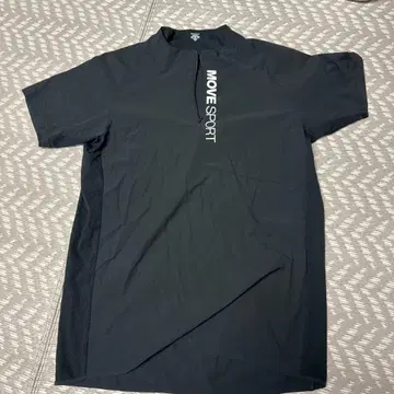 MOVE SPORT 하프 지퍼 피케 셔츠 XO 블랙