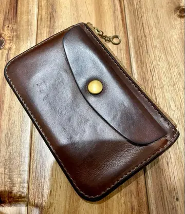 Vintage Works 가죽 코인 케이스 브라운
