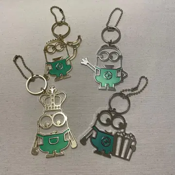 미니언 메탈 키링 4개 세트