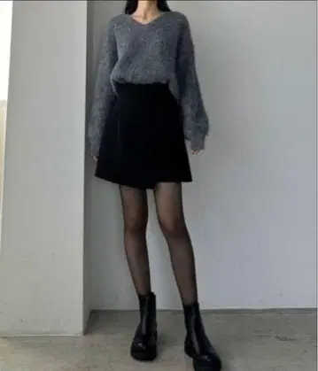 [택 포함 새상품] Louere / 루엘 랩 스타일 미니 스커트 S