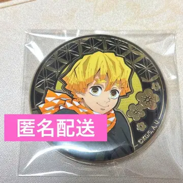 귀멸의 칼날 리프 메탈 캔뱃지 젠이츠