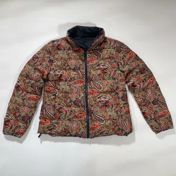 새상품급 다마 컬렉션 리버서블 다운 자켓 페이즐리 그레이 S