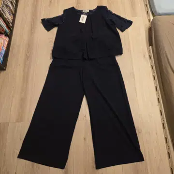 새상품 미사용 XL 네이비 레이스 소매 셋업 결혼식 유치원 입원 졸업