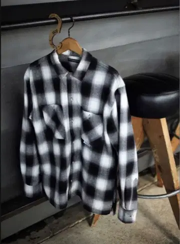 LIKEDREAMERSDO 옴브레 체크 셔츠 옴브레