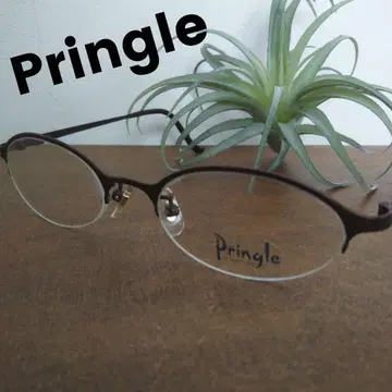 프링글 브라운 오벌 안경