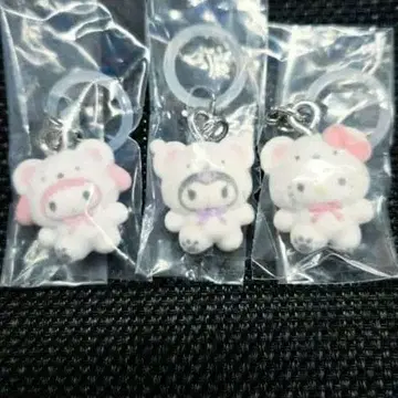 산리오 캐릭터즈 메지루시 액세서리 포근포근 스노우 3개 세트