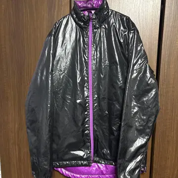 가마가츠 다운 자켓 리버서블 블랙 x 퍼플