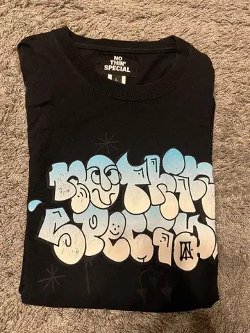 NO THING SPECIAL 블랙 T셔츠 L