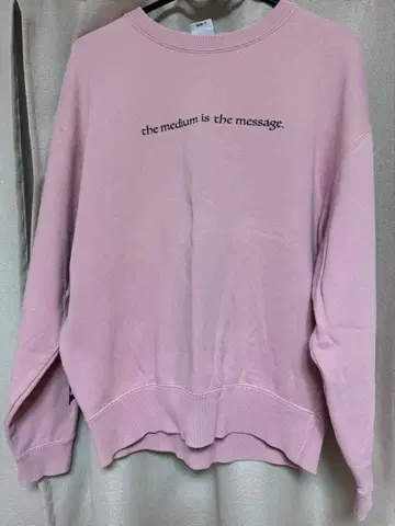 X-girl 핑크 맨투맨 트레이닝복