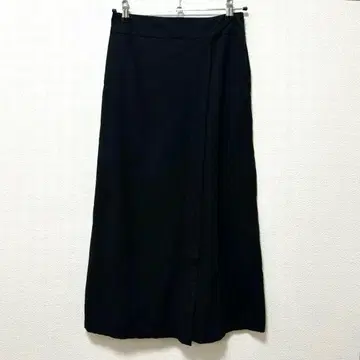 카구레 코튼 랩스커트 블랙 GA46-25M003