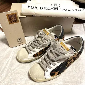 새상품급 GOLDEN GOOSE 레오파드 무늬 스니커즈