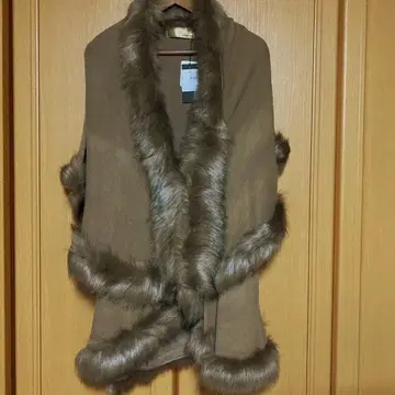 수영장 스튜디오 퍼 포함 판초 케이프 코트