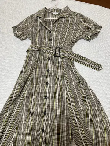 MOUSSY 체크 셔츠 원피스