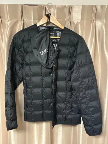 TAION 블랙 다운 자켓 M