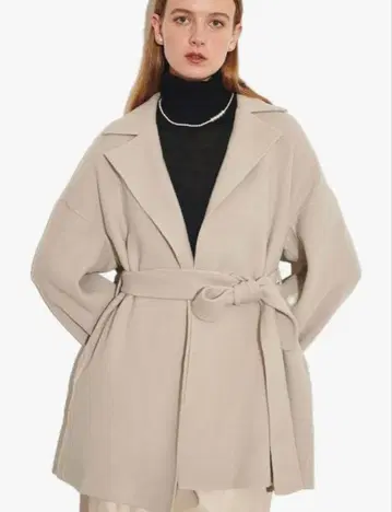 n.o.r.c 노크 벨티드 미들 기장 리버 코트