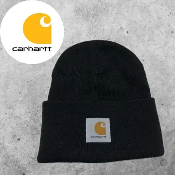 [ 인기 ] Carhartt 칼하트 니트 모자 비니 로고 블랙
