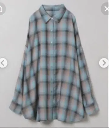 지나시스 옴브레 체크 셔츠