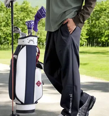 골프 팬츠 [ STCH ] 플리스 라인 로고 팬츠