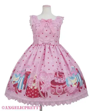 Angelic Pretty Lovely toybox 오버롤 스커트