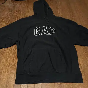 GAP 블랙 후드 부착 후드티