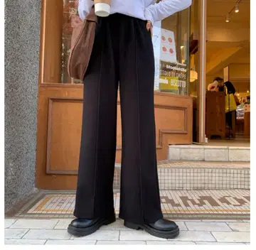 blate 착용감 최고 뉴앙스 릴랙스 와이드 팬츠