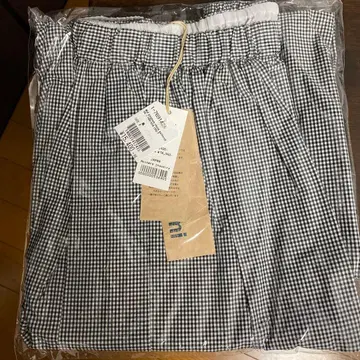 플레어 스커트 블랙 화이트 체크