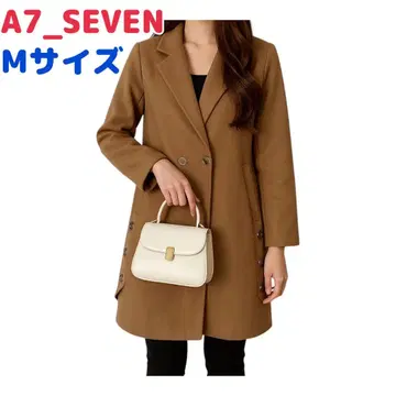 A7_SEVEN 카멜 코트 체스터 코트 아우터 더블 버튼 새상품