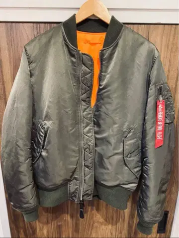 Alpha 알파 MA-1 플라이트 자켓 올리브 그린