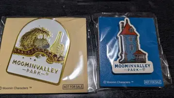 무민 밸리 파크 핀 배지 2세트