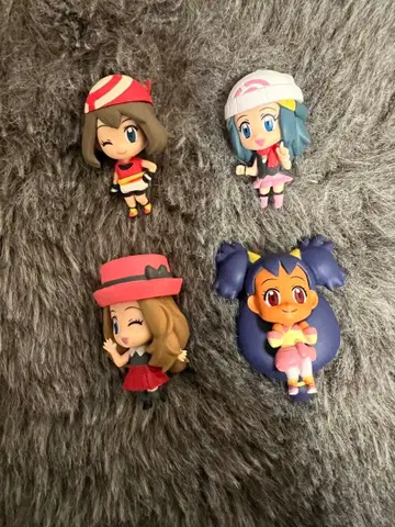 포켓몬 하루카 이슬이(히카리) 세레나 아이리스 스윙 피규어 세트