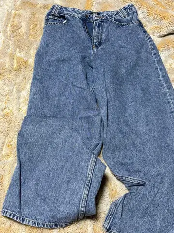 rosy luce 와이드 레그 데님 팬츠 블루